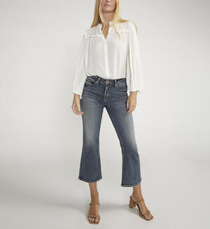 Suki Mid Rise Cropped Flare Jeans
