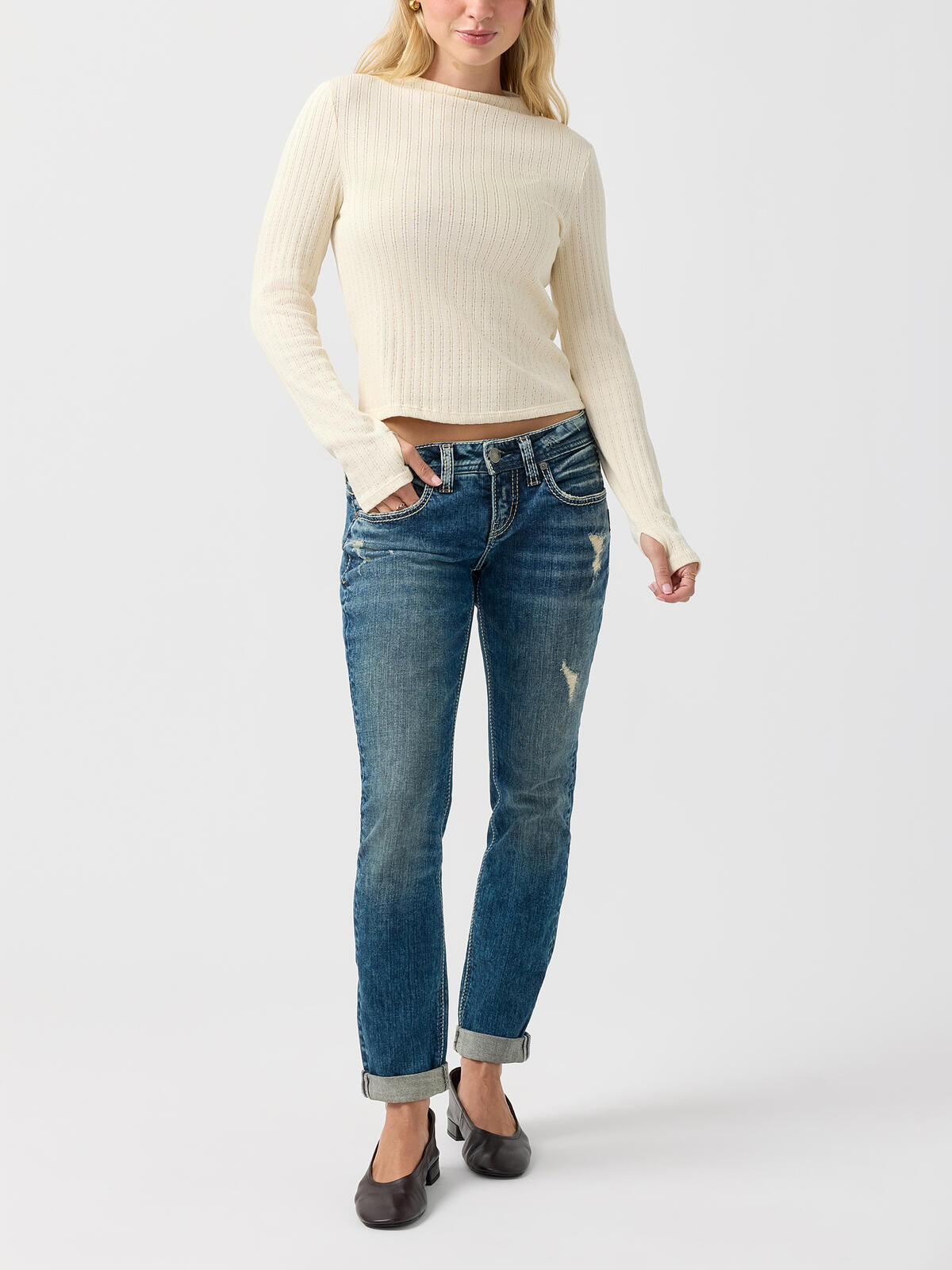 Girlfriend Skinny Jeans Petite image number 0