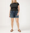 Boyfriend Mid Rise Luxe Stretch Shorts Plus Size, , hi-res image number 0