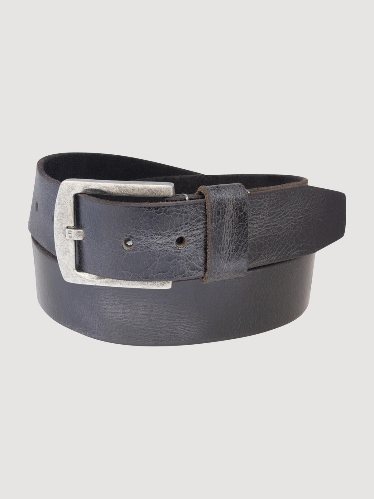 Silver Jeans Men's Genuine Leather Belt with Vintage Finish image number 0}