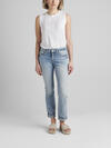 Elyse Mid Rise Straight Leg Jeans image number 0