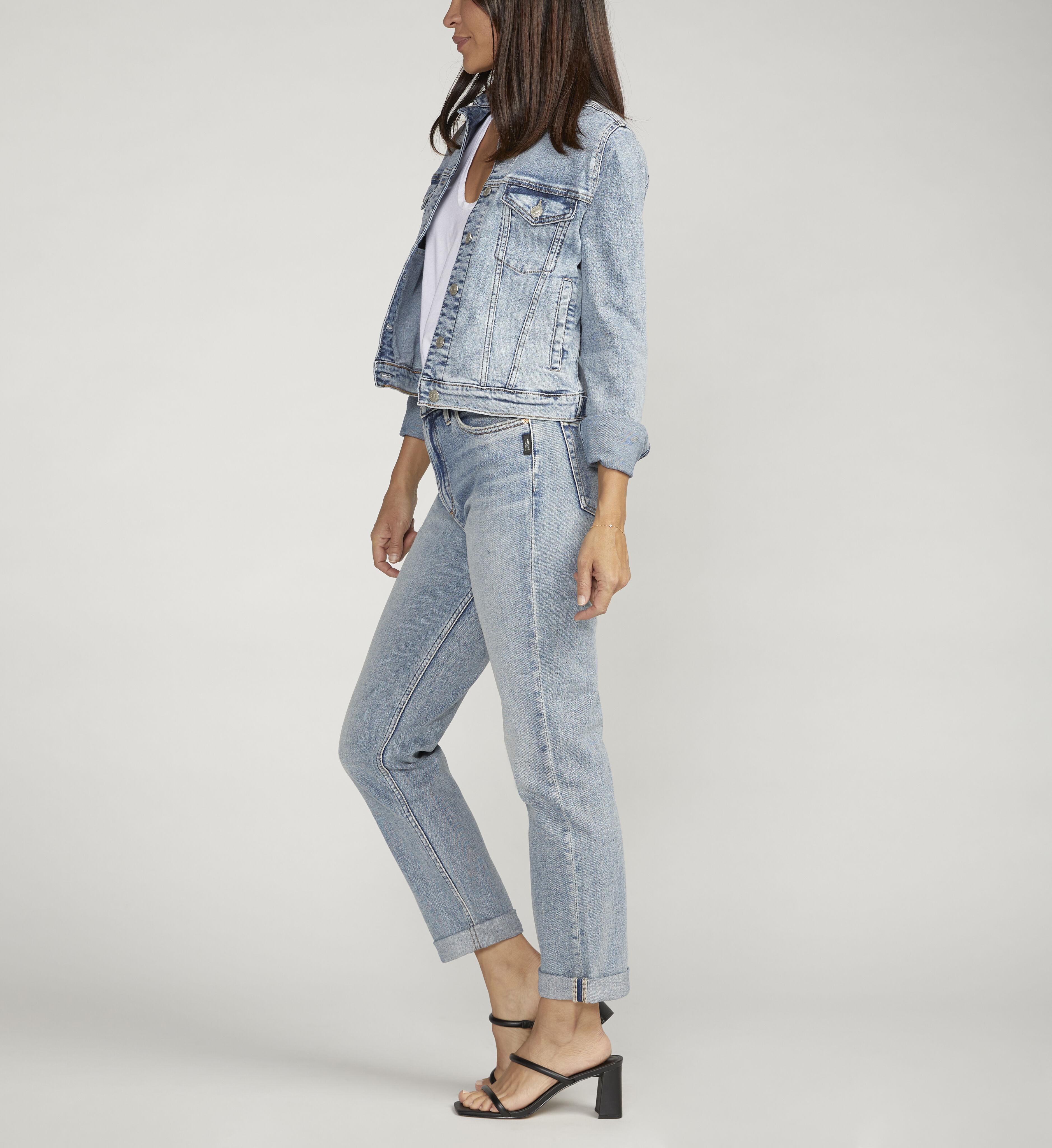 Buy Fitted Denim Jacket for CAD 108.00 Silver Jeans CA New