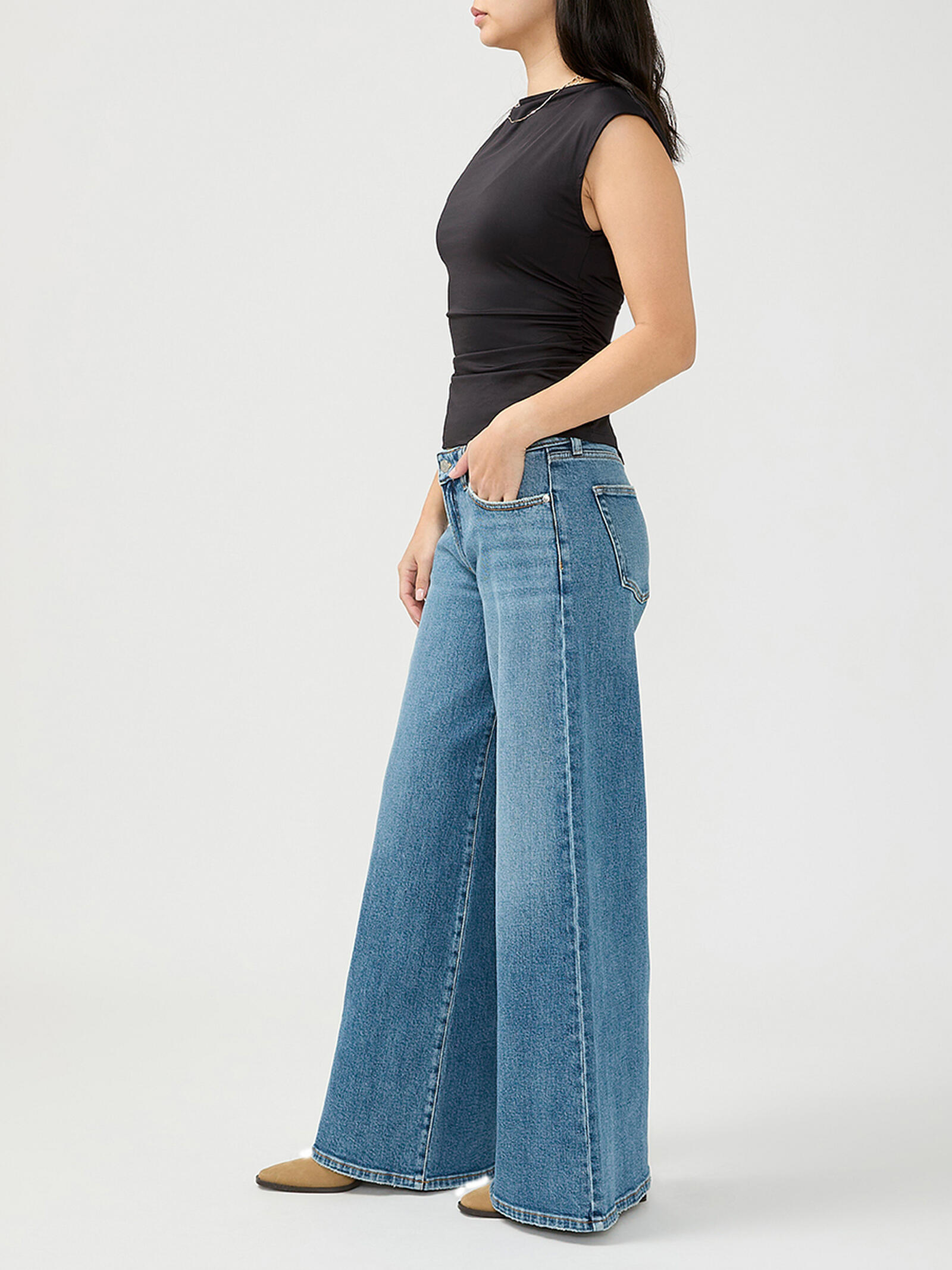 Buy 90s Baggy Skater Low Rise Wide Leg Jeans for CAD - Main Image