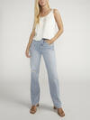 Highly Desirable High Rise Straight Leg Jeans image number 0