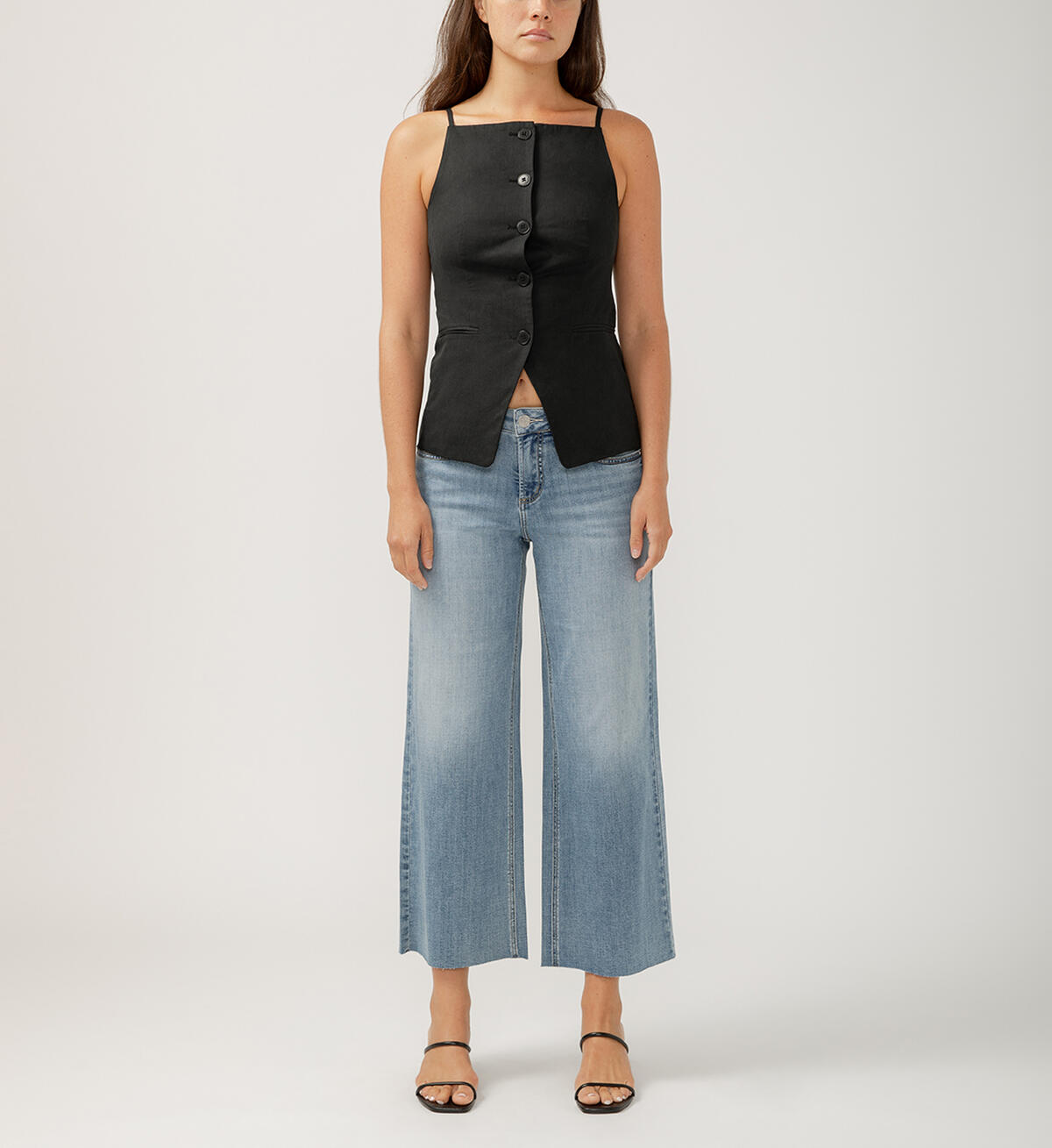 Suki Mid Rise Wide Leg Luxe Stretch Jeans, , hi-res image number 0