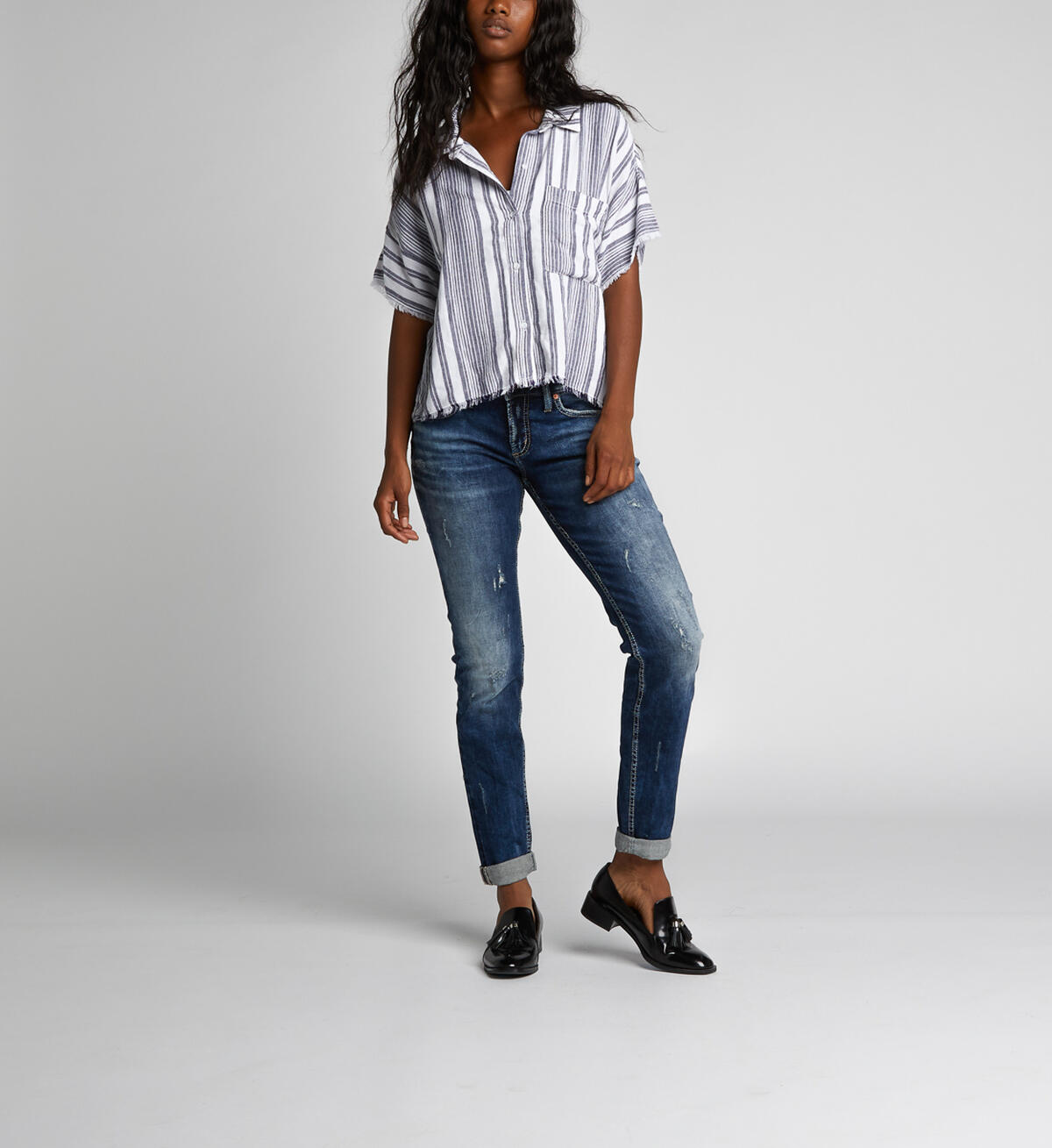 Mid-Rise Boyfriend Jeans, , hi-res image number 0