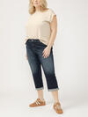 Elyse Mid Rise  Luxe Stretch Capri Plus Size image number 2