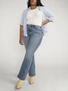 90s Vintage High Rise Bootcut Jeans Plus Size image number 4