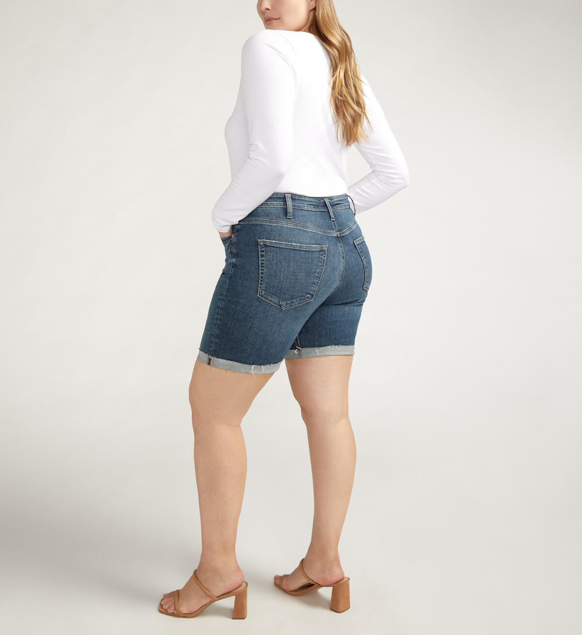 Sure Thing Long Shorts Plus Size, , hi-res image number 1