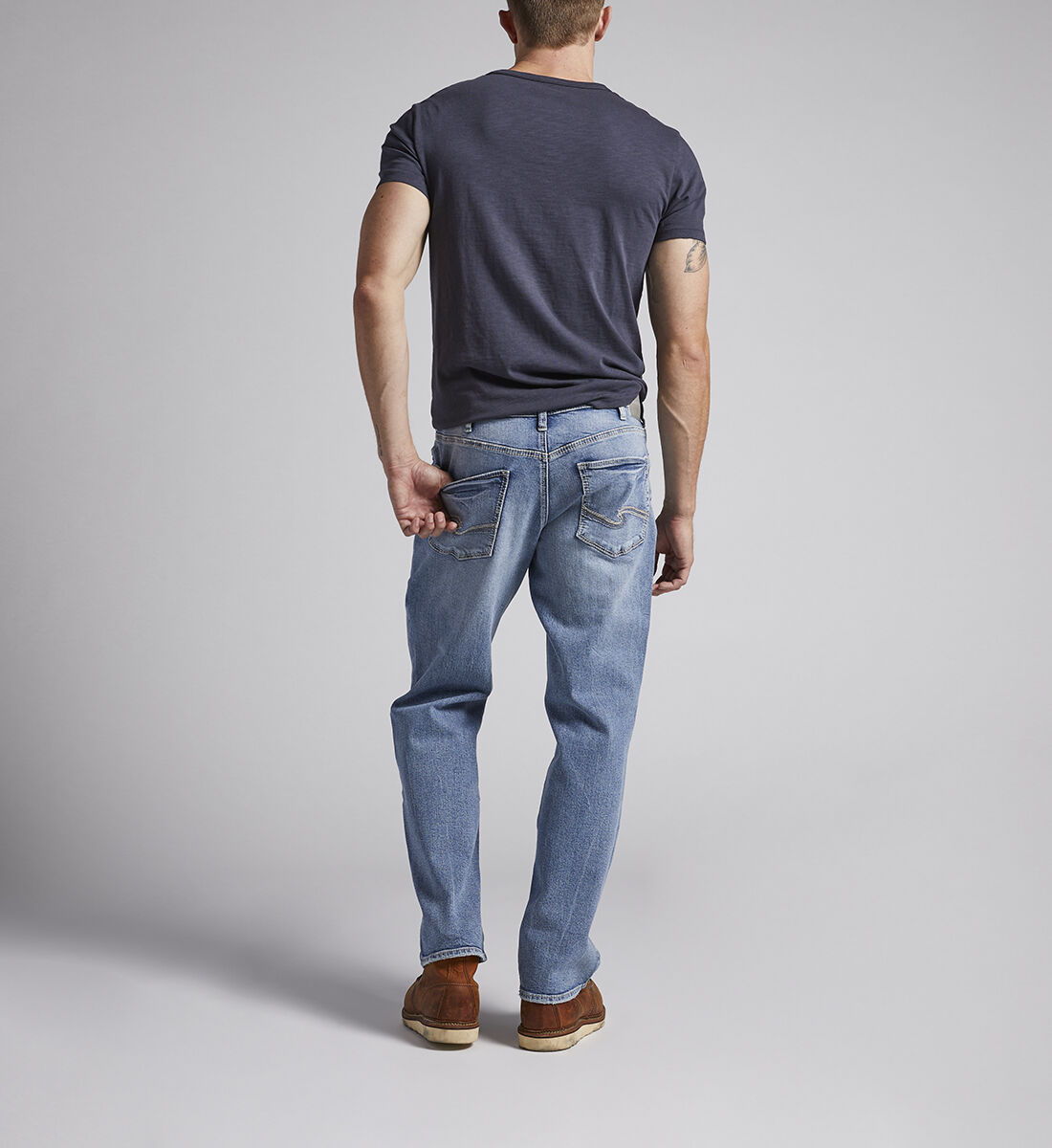 Straight leg jeans stretch clearance