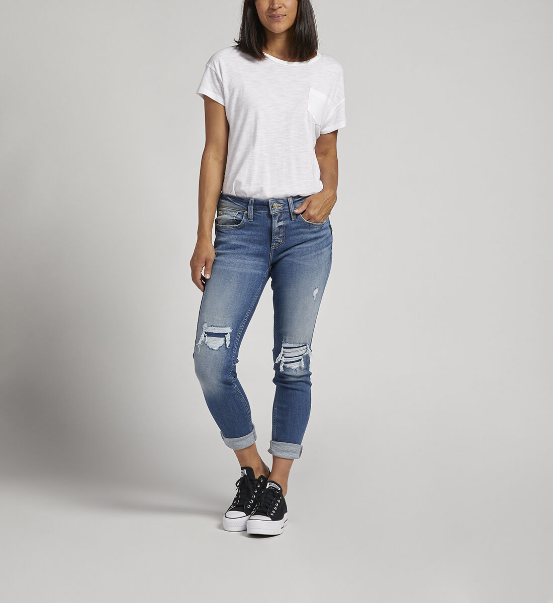 Silver jeans girlfriend 2025