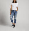 Girlfriend Mid Rise Slim Leg Jeans, Indigo, hi-res image number 0