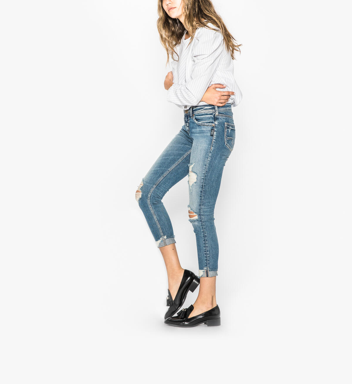 Suki Skinny Crop Medium Wash, , hi-res image number 2