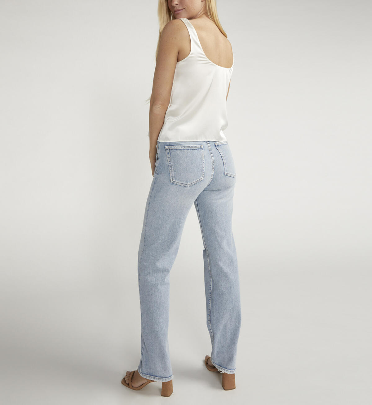 Highly Desirable High Rise Straight Leg Jeans, , hi-res image number 1