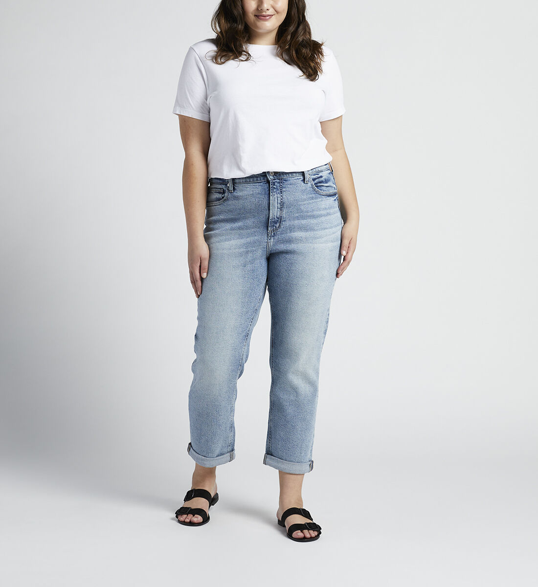 High waisted boyfriend jeans canada on sale