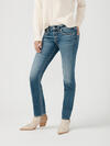 Suki Mid Rise Straight Leg Luxe Stretch Jeans image number 4