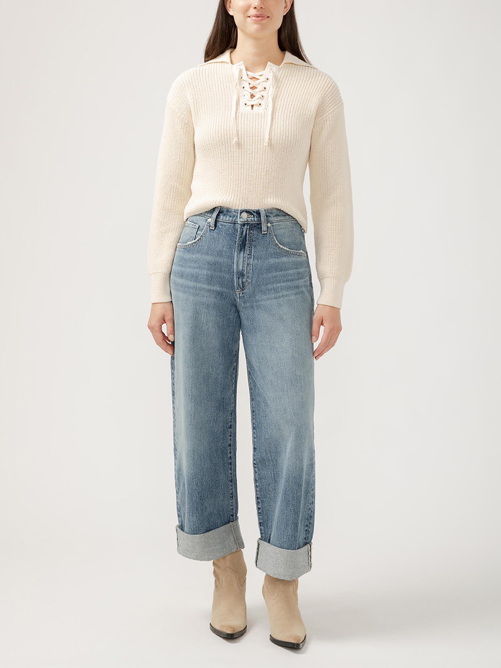 Vintage 90s Baggy Raver Wide Leg Jeans (Medium)