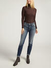Boyfriend Mid Rise Slim Leg Luxe Stretch Jeans image number 0