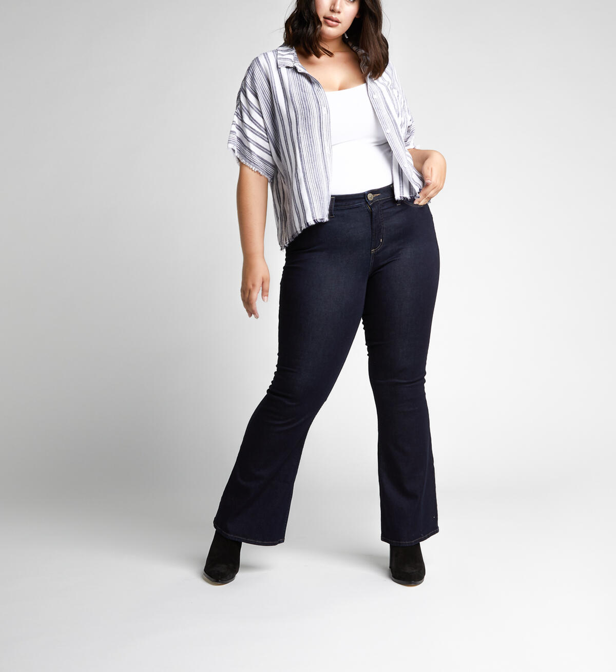 Mazy High-Rise Flare Jeans, , hi-res image number 0