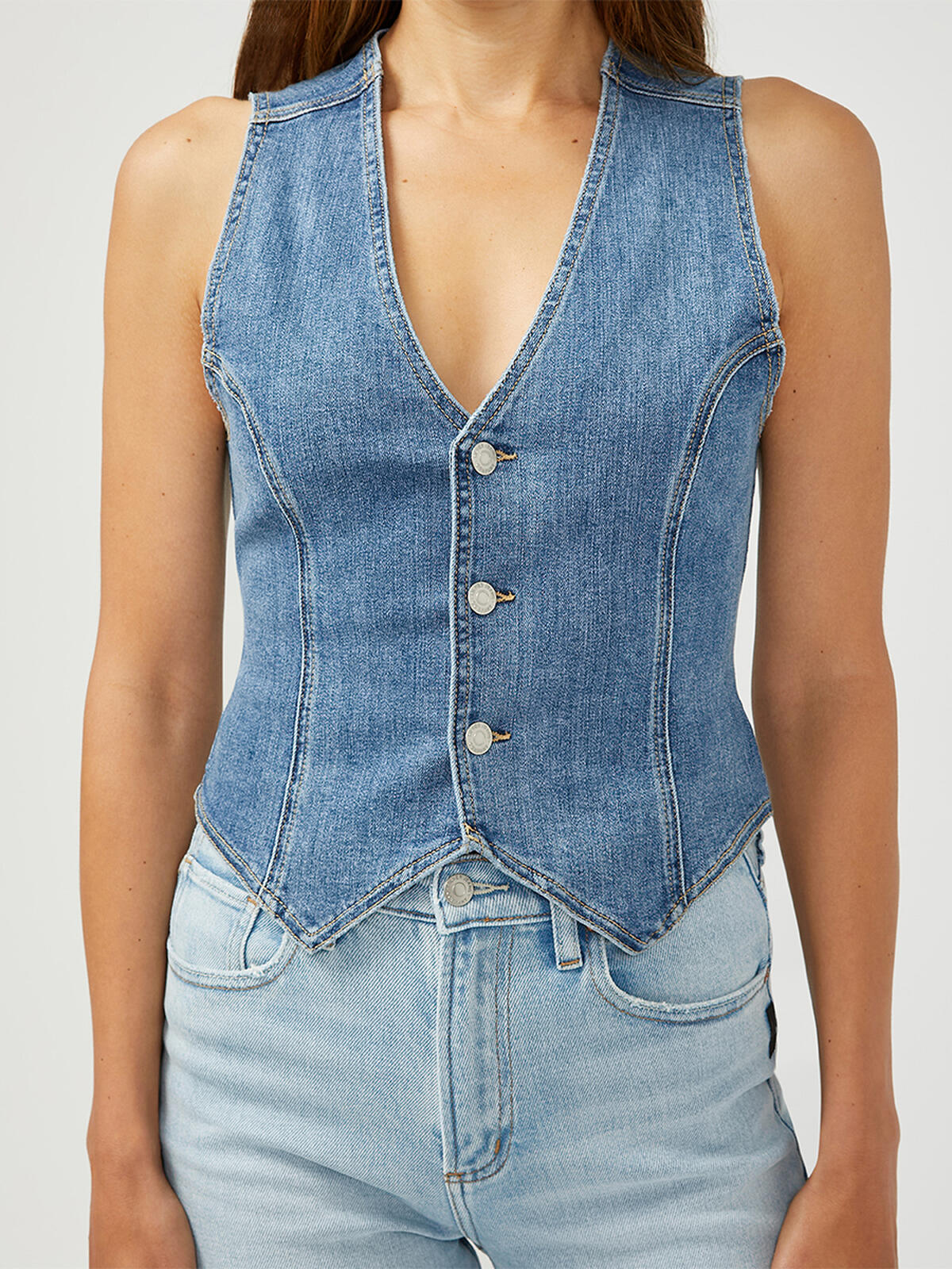 Denim Vest image number 0