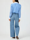 Suki Mid Rise Wide Leg Knit Flex Jeans image number 1