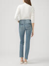 Elyse Mid Rise Straight Leg Jeans image number 1
