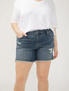 Suki Mid Rise Luxe Stretch Shorts Plus Size image number 3