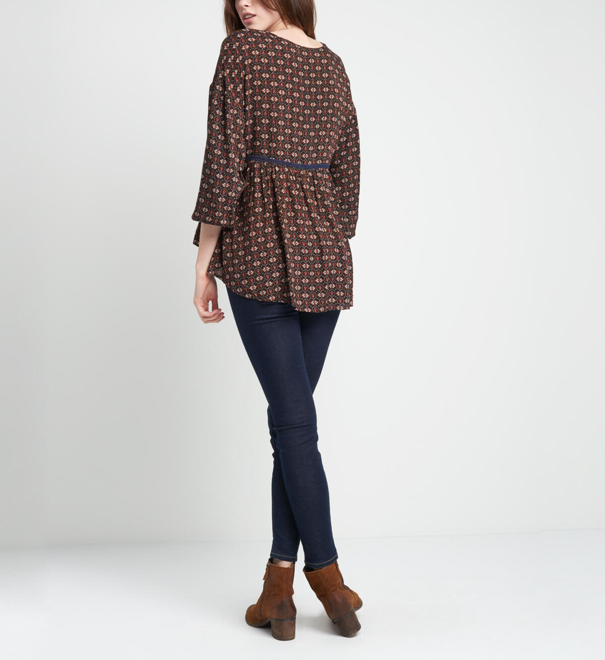 Emma Floral-Print Peasant Blouse, , hi-res image number 1
