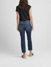 Elyse Mid Rise Straight Crop Jeans image number 1