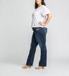 Elyse Mid Rise Slim Bootcut Jeans Plus Size, Indigo, hi-res image number 2