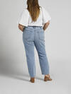 Highly Desirable High Rise Slim Straight Leg Jeans Plus Size image number 1