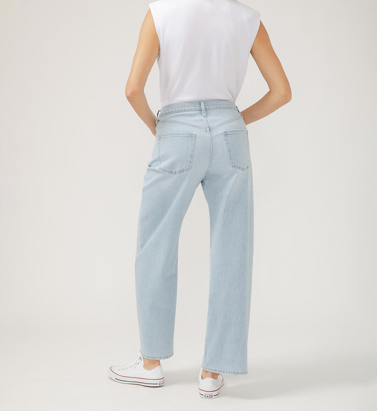Be Easy Straight Leg Drawstring Jeans, , hi-res image number 1