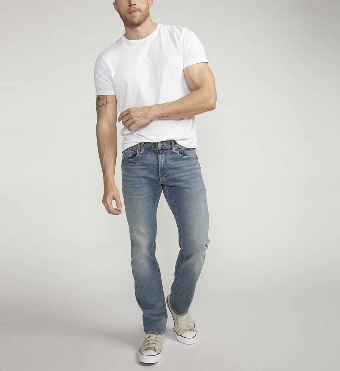 Buy Allan Slim Fit Straight Leg Jeans for CAD 98.00 Silver Jeans