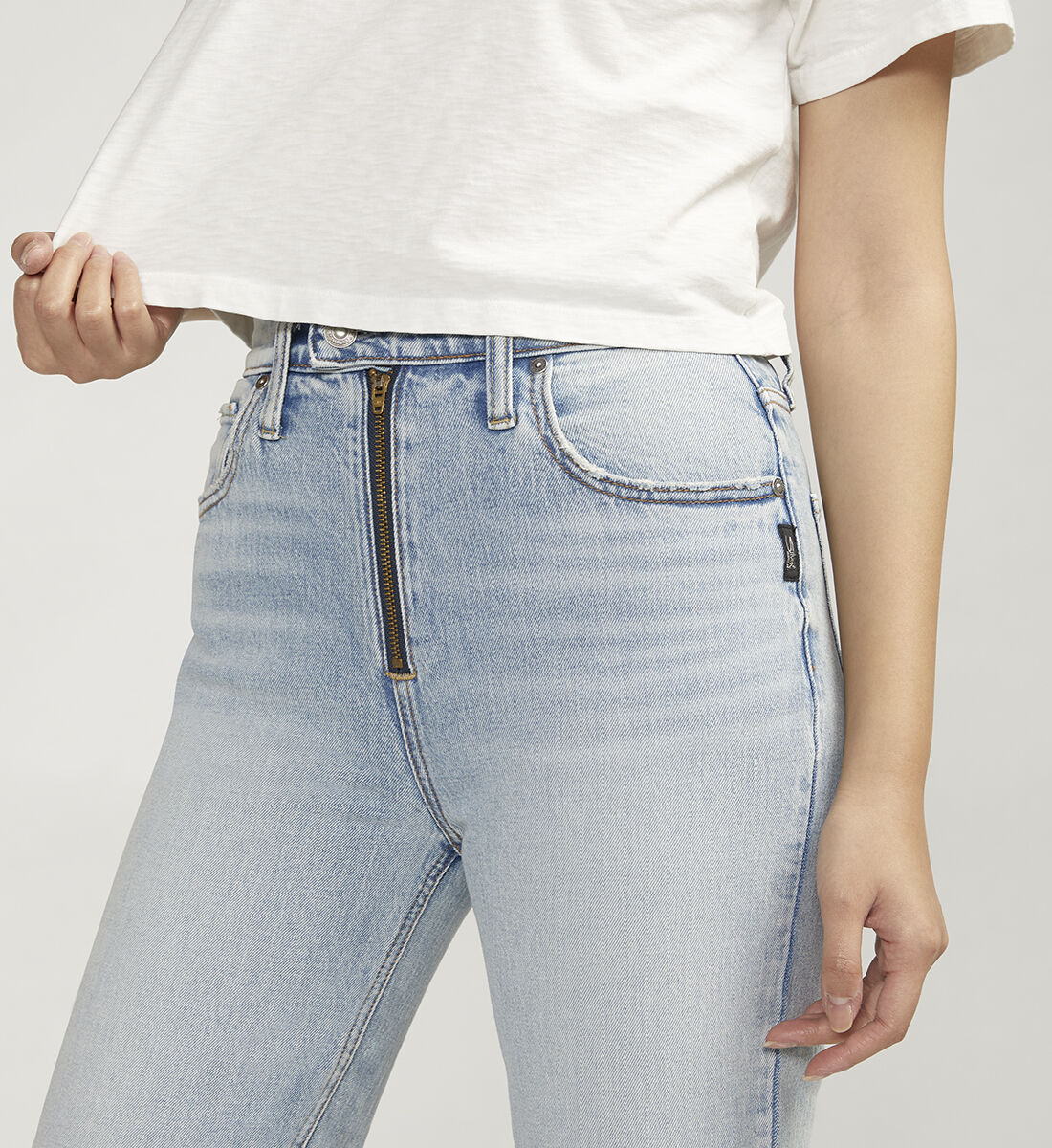 Light wash high rise jeans clearance