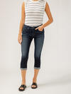 Elyse Mid Rise Luxe Stretch Capri image number 3