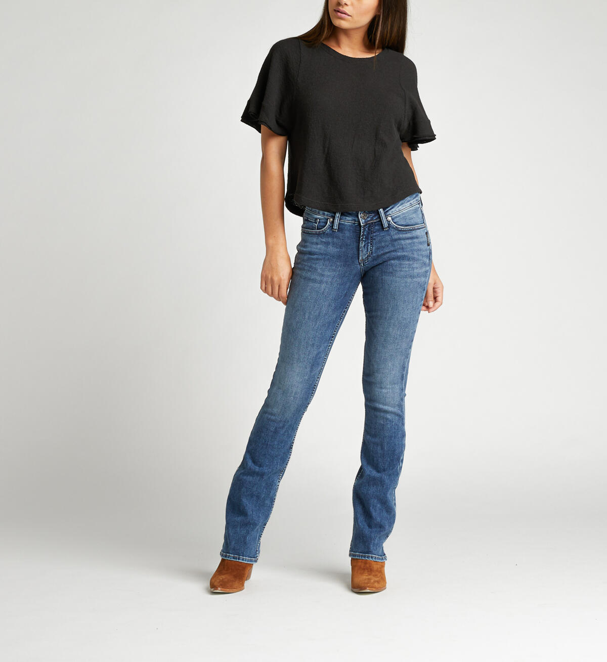 Suki Mid Rise Bootcut Jeans, , hi-res image number 3