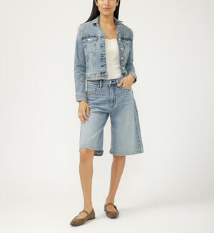 Limited Edition Studded Denim Long Shorts