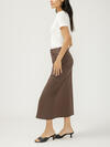 Coated Front-Slit Midi Skirt image number 2