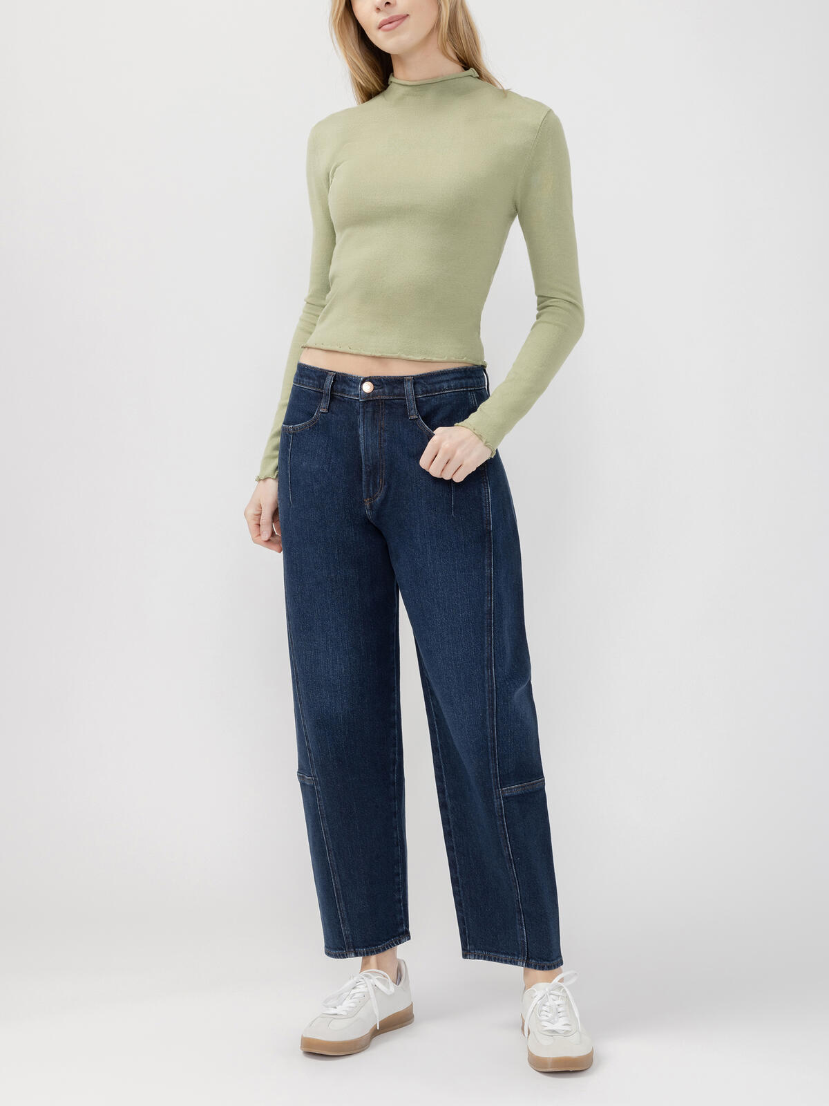 Slim Barrel Leg Jeans image number 0