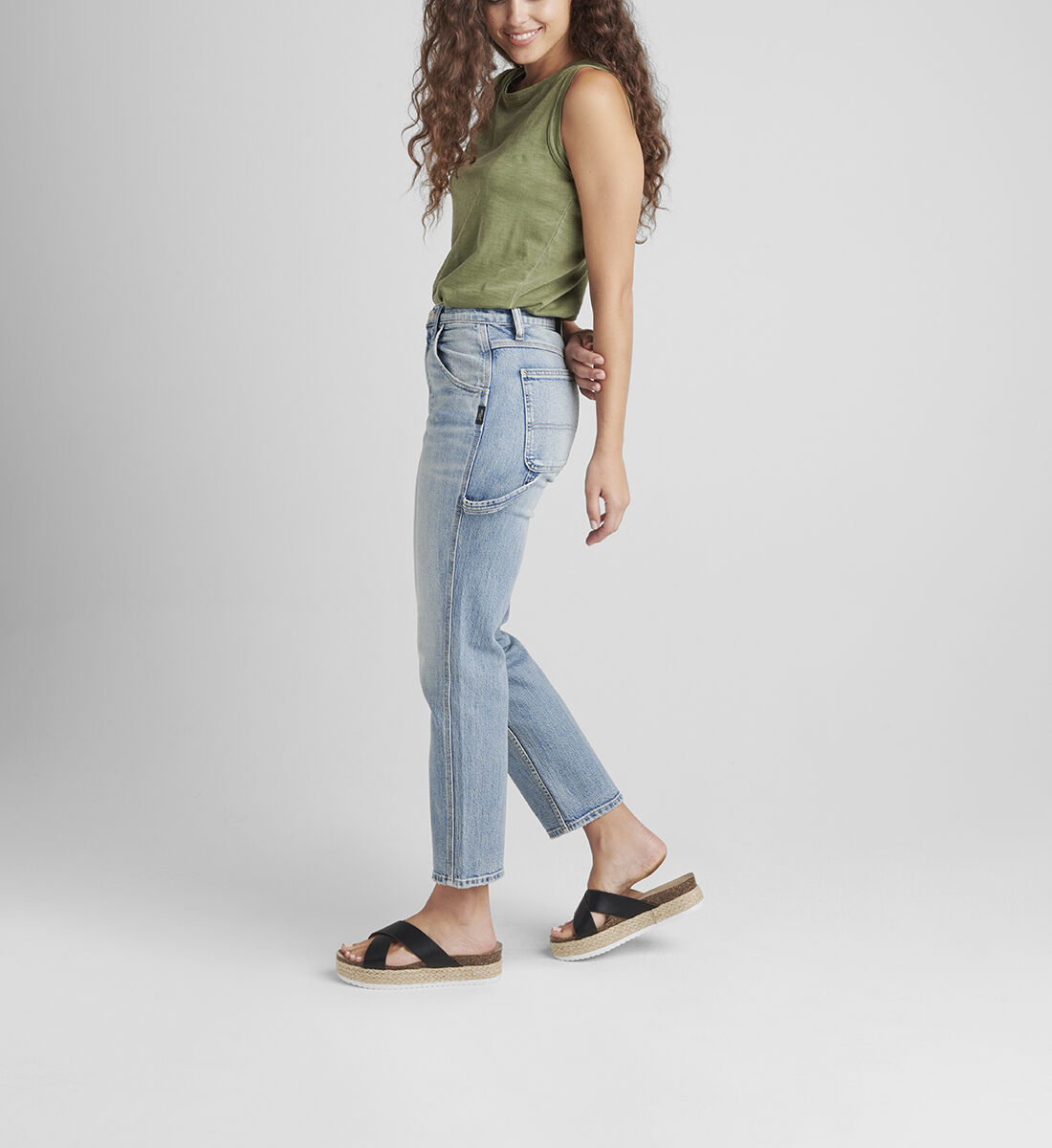 Gap high discount rise straight crop