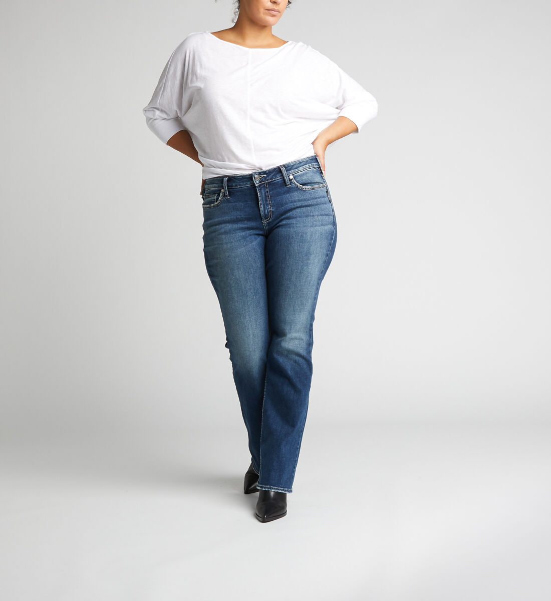 Buy Suki Mid Rise Slim Bootcut Jeans Plus Size for CAD 129.00