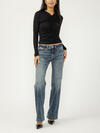 Suki Mid Rise Trouser Leg Jeans image number 0