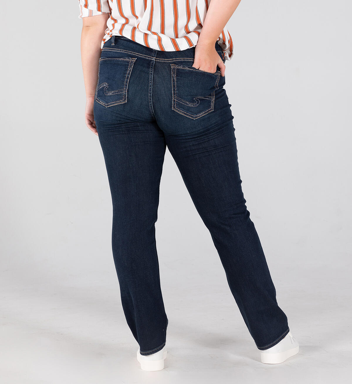 Suki Mid Rise Straight Leg Jeans Plus Size, , hi-res image number 1