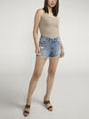 Suki Mid Rise Luxe Stretch Shorts image number 0