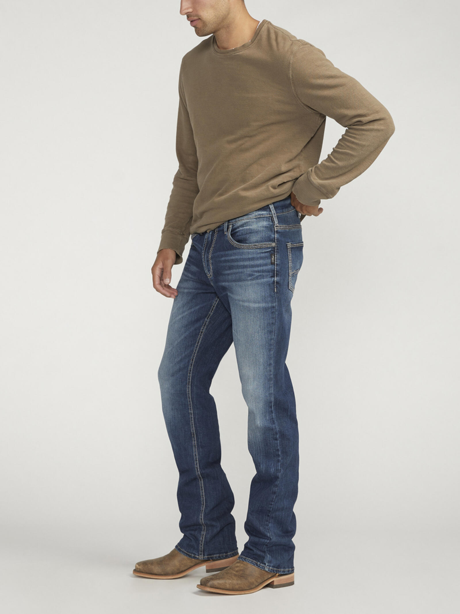 Buy Jace Slim Fit Bootcut Jeans for CAD Silver Jeans
