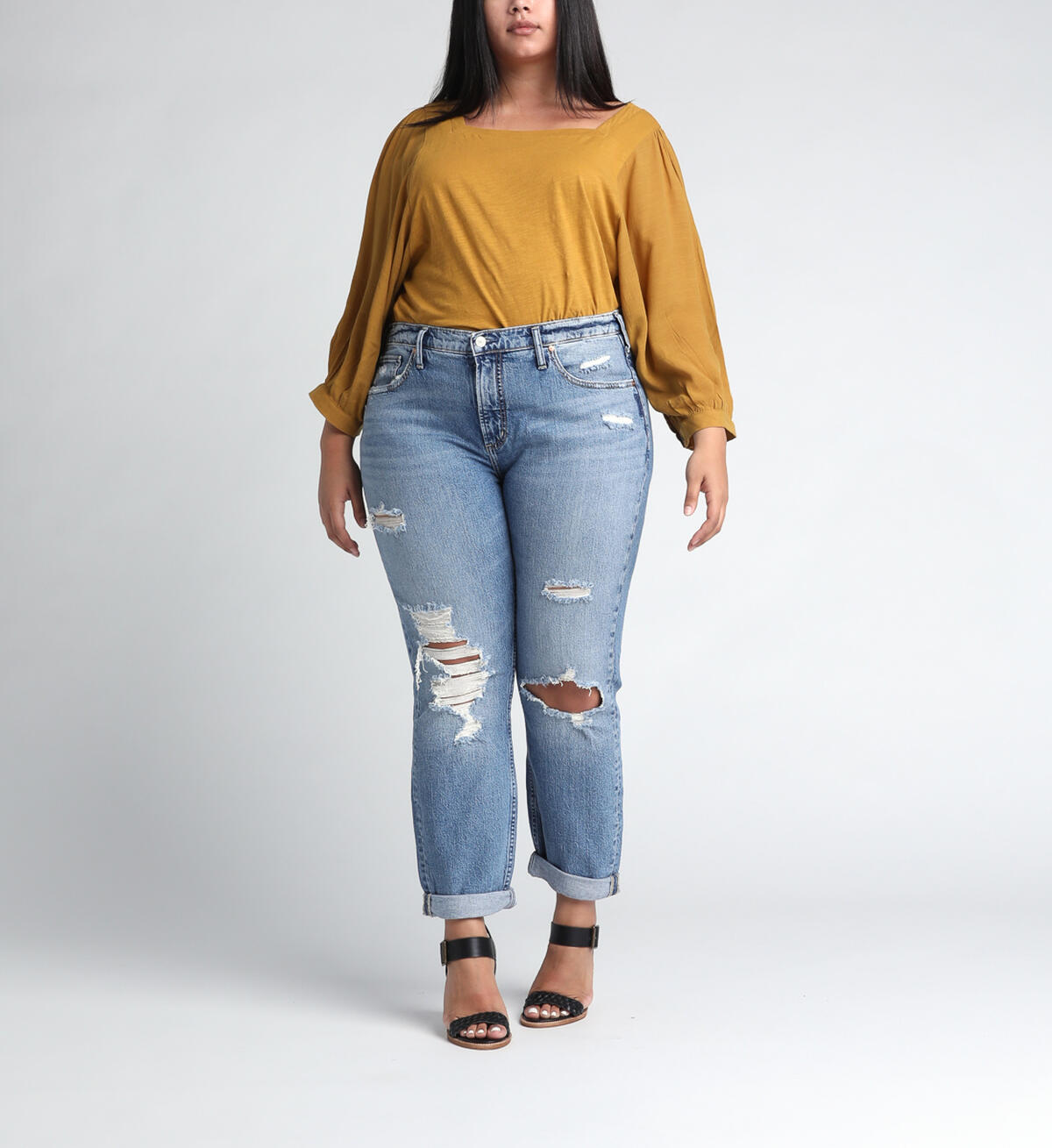 Not Your Boyfriends Jeans Mid Rise Slim Leg Jeans, , hi-res image number 0