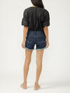Boyfriend Mid Rise Luxe Stretch Shorts image number 1