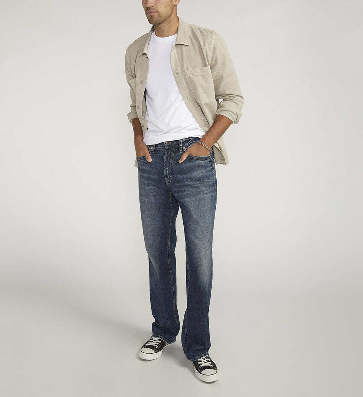 Gordie Relaxed Fit Straight Leg Jeans, Indigo, hi-res image number 5