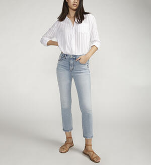 Most Wanted Mid Rise Ankle Straight Jeans