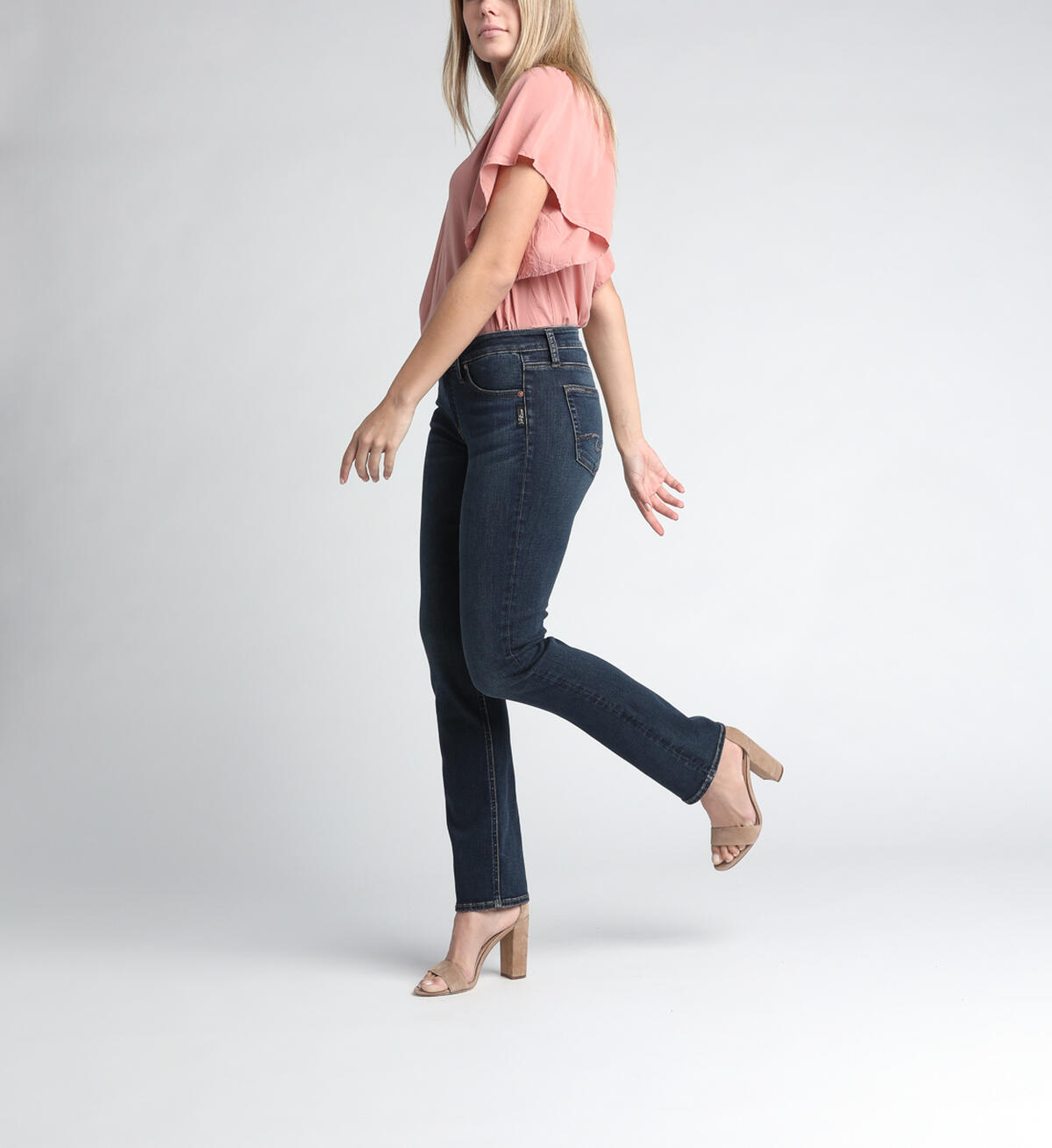 Avery High Rise Straight Leg Jeans, Indigo, hi-res image number 2